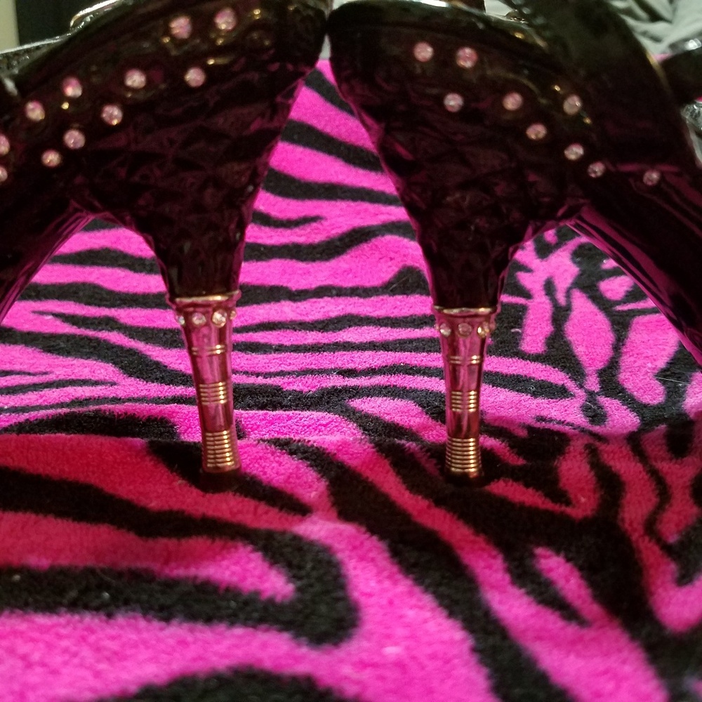 💎Rhinestone Heels☆ Size 8💎 Bling - Picture 7 of 12